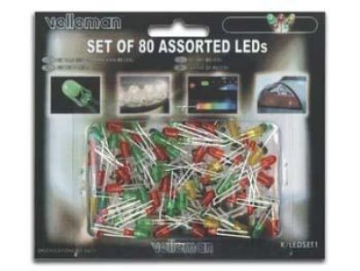 Set van 80 diverse LED's K/LED1