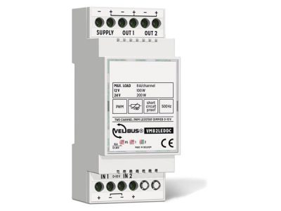 Velbus 2 kanaal PWM dimmer 0-10Volt VMB2LEDDC